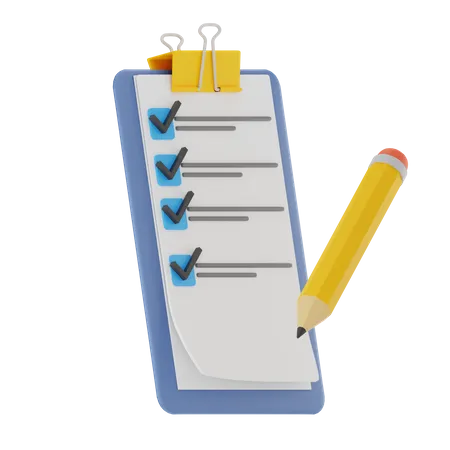 Checklist  3D Icon