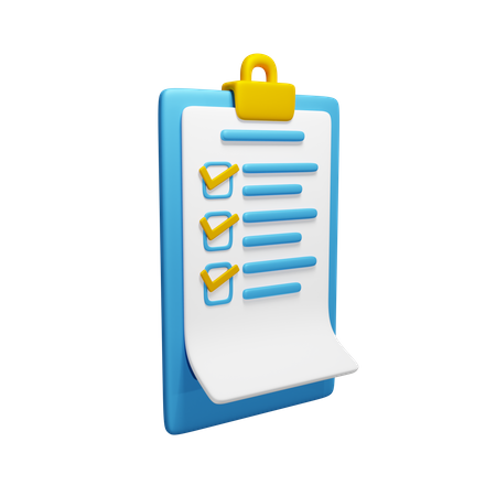 Checklist  3D Icon