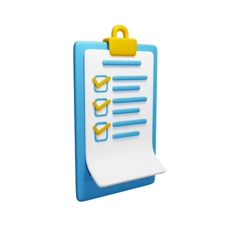 Checklist  3D Icon