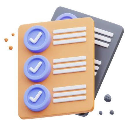 Checklist  3D Icon