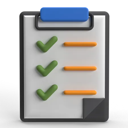 Checklist  3D Icon