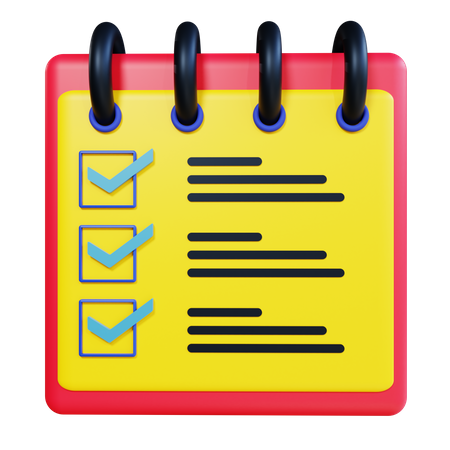 Checklist  3D Icon