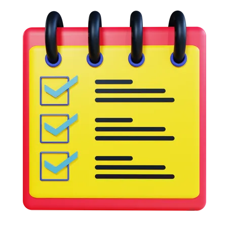 Checklist  3D Icon