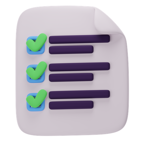 Checklist  3D Icon