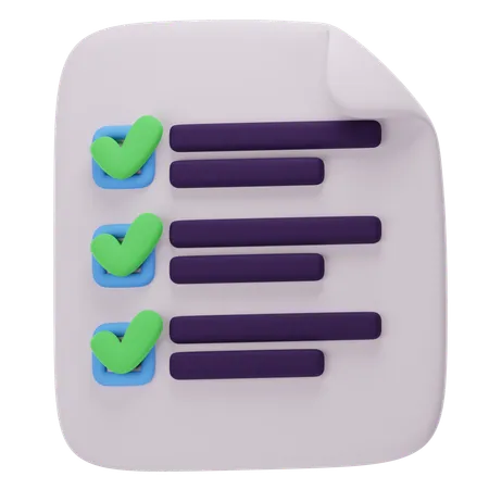 Checklist  3D Icon