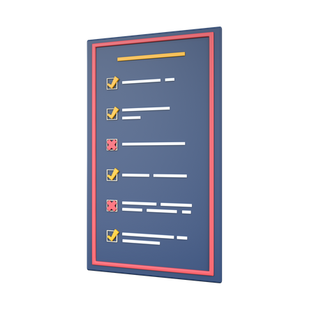 Checklist  3D Icon