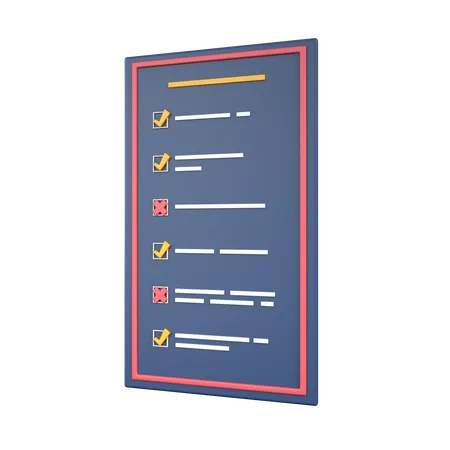 Checklist  3D Icon