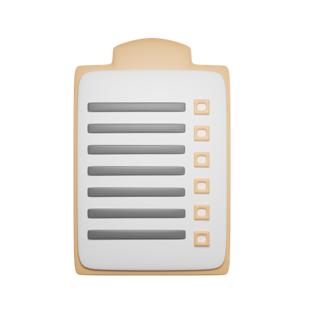 Checklist  3D Icon