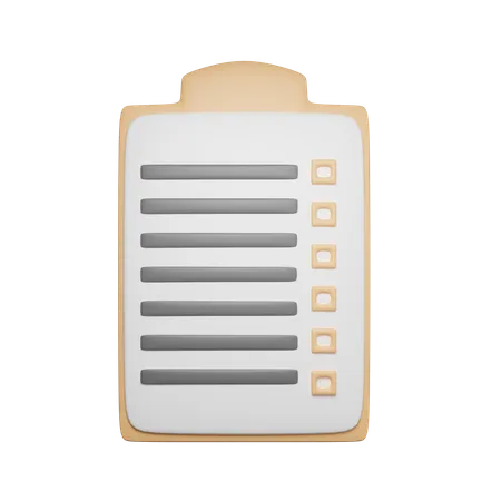 Checklist  3D Icon