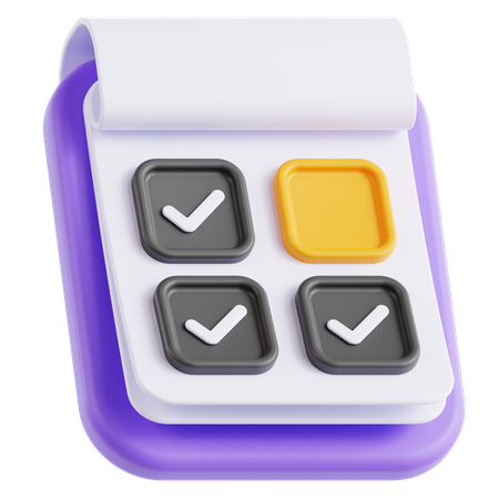 Checklist  3D Icon