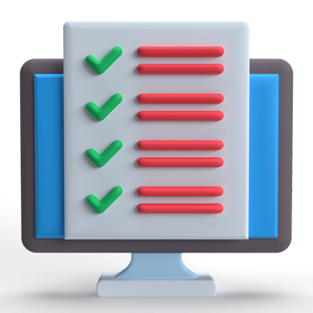 Checklist  3D Icon