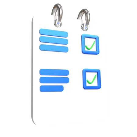 Checklist  3D Icon