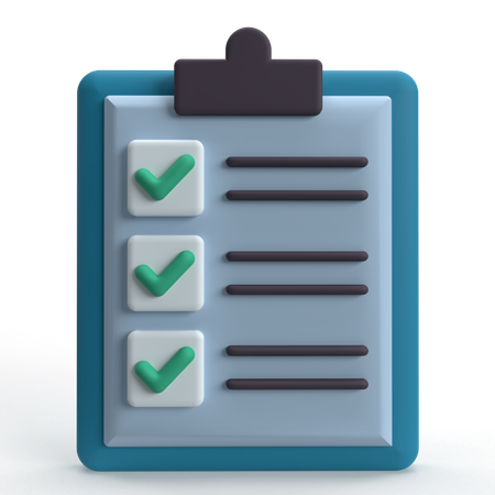 Checklist  3D Icon