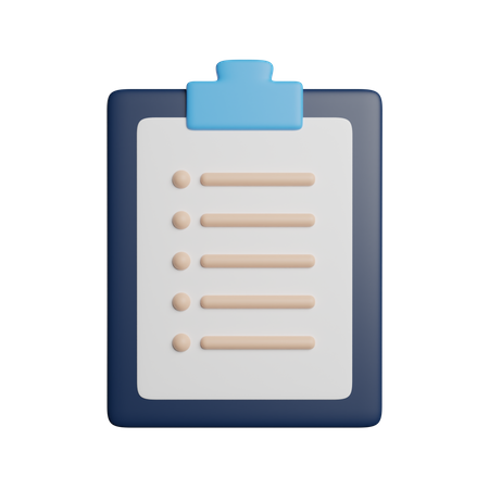 Checklist  3D Icon