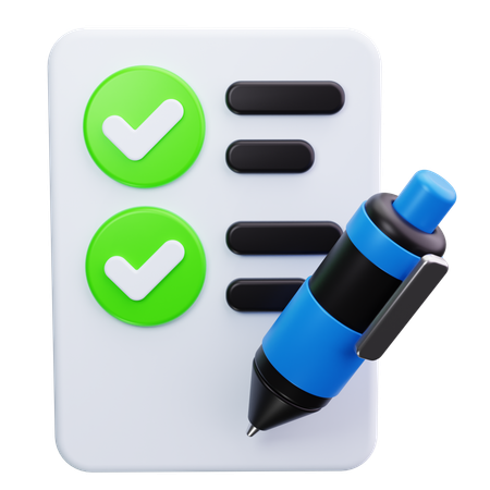 Checklist  3D Icon