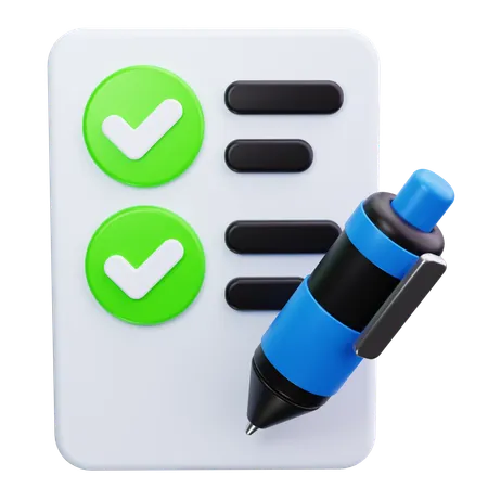 Checklist  3D Icon