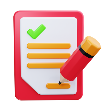 Checklist  3D Icon