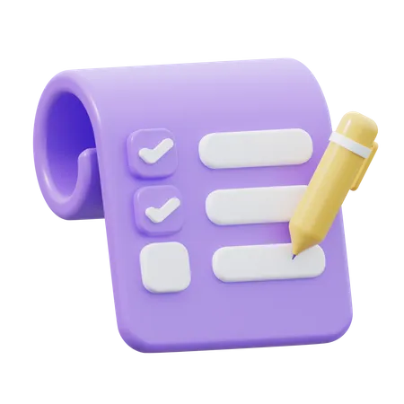 Checklist  3D Icon