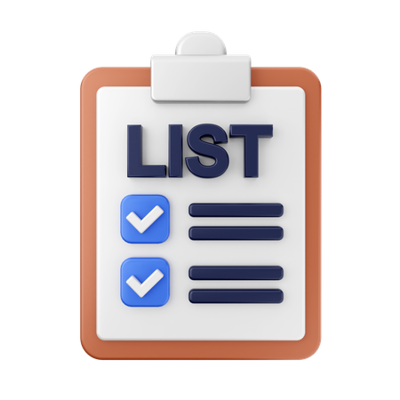 Checklist  3D Icon