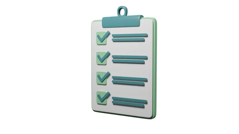 Checklist  3D Icon