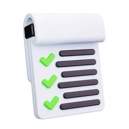 Checklist  3D Icon