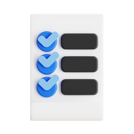 Checklist  3D Icon