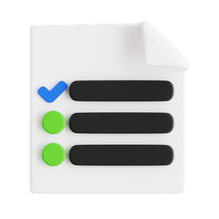 Checklist  3D Icon