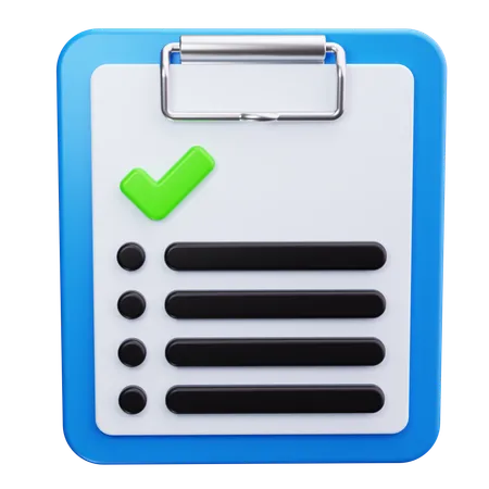 Checklist  3D Icon