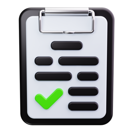 Checklist  3D Icon