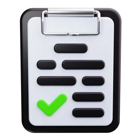 Checklist  3D Icon