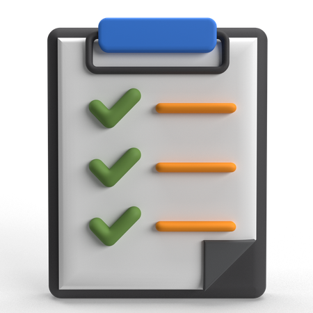 Checklist  3D Icon