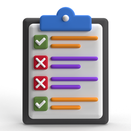Checklist  3D Icon