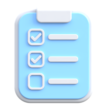 Checklist  3D Icon