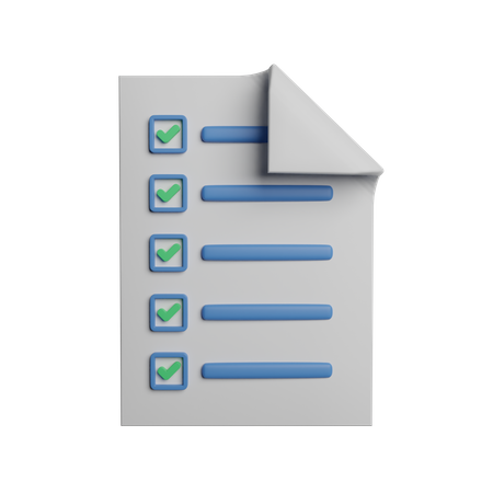 Checklist  3D Icon