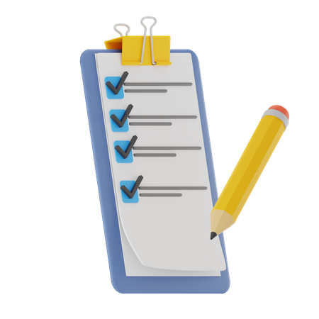 Checklist  3D Icon