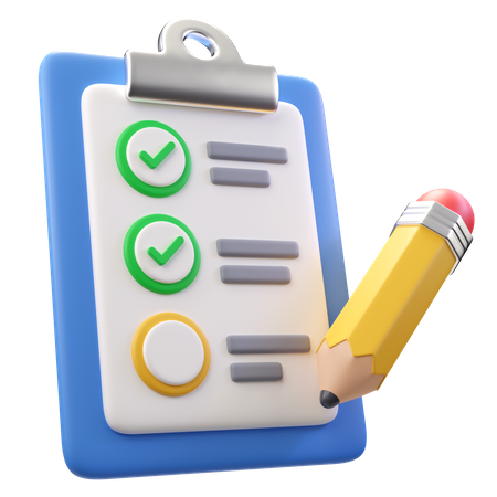 Checklist  3D Icon