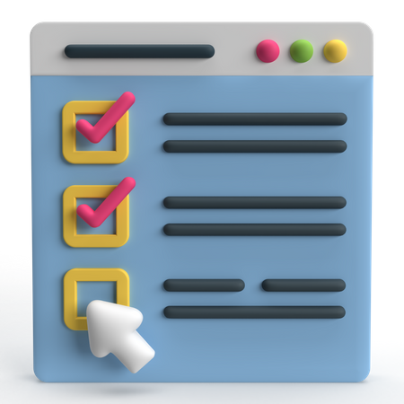 Checklist  3D Icon
