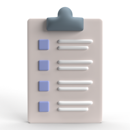 Checklist  3D Icon