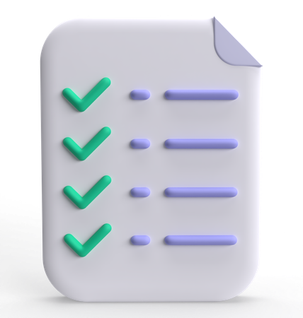 Checklist  3D Icon