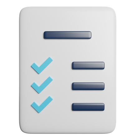 Checklist  3D Icon