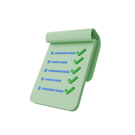 Checklist  3D Icon