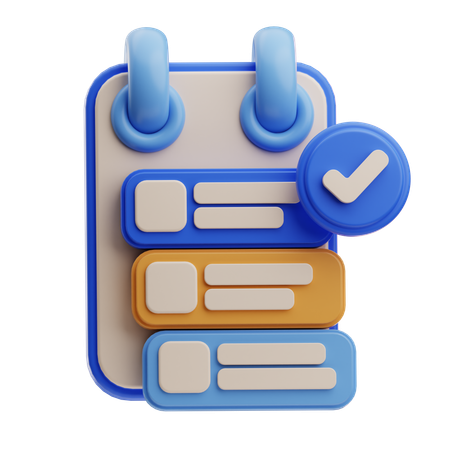 Checklist And Notes  3D Icon