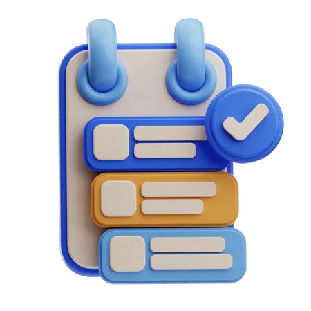Checklist And Notes  3D Icon