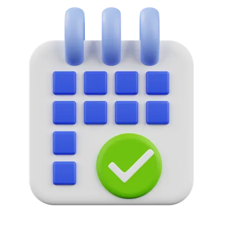 Checklist Calendar  3D Icon