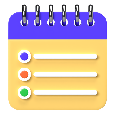 Checklist Calendar  3D Icon