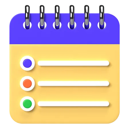 Checklist Calendar  3D Icon