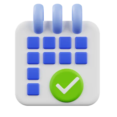 Calendario delle liste di controllo  3D Icon