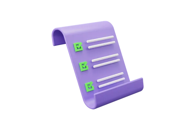 Checklist clipboard  3D Icon