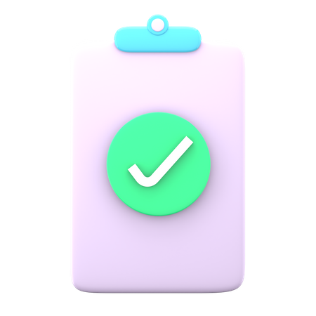 Checklist Clipboard  3D Icon