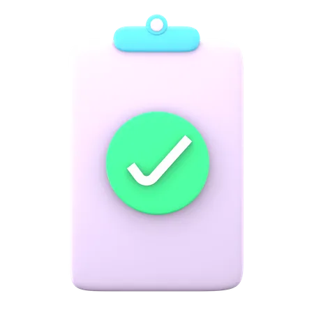 Checklist Clipboard  3D Icon